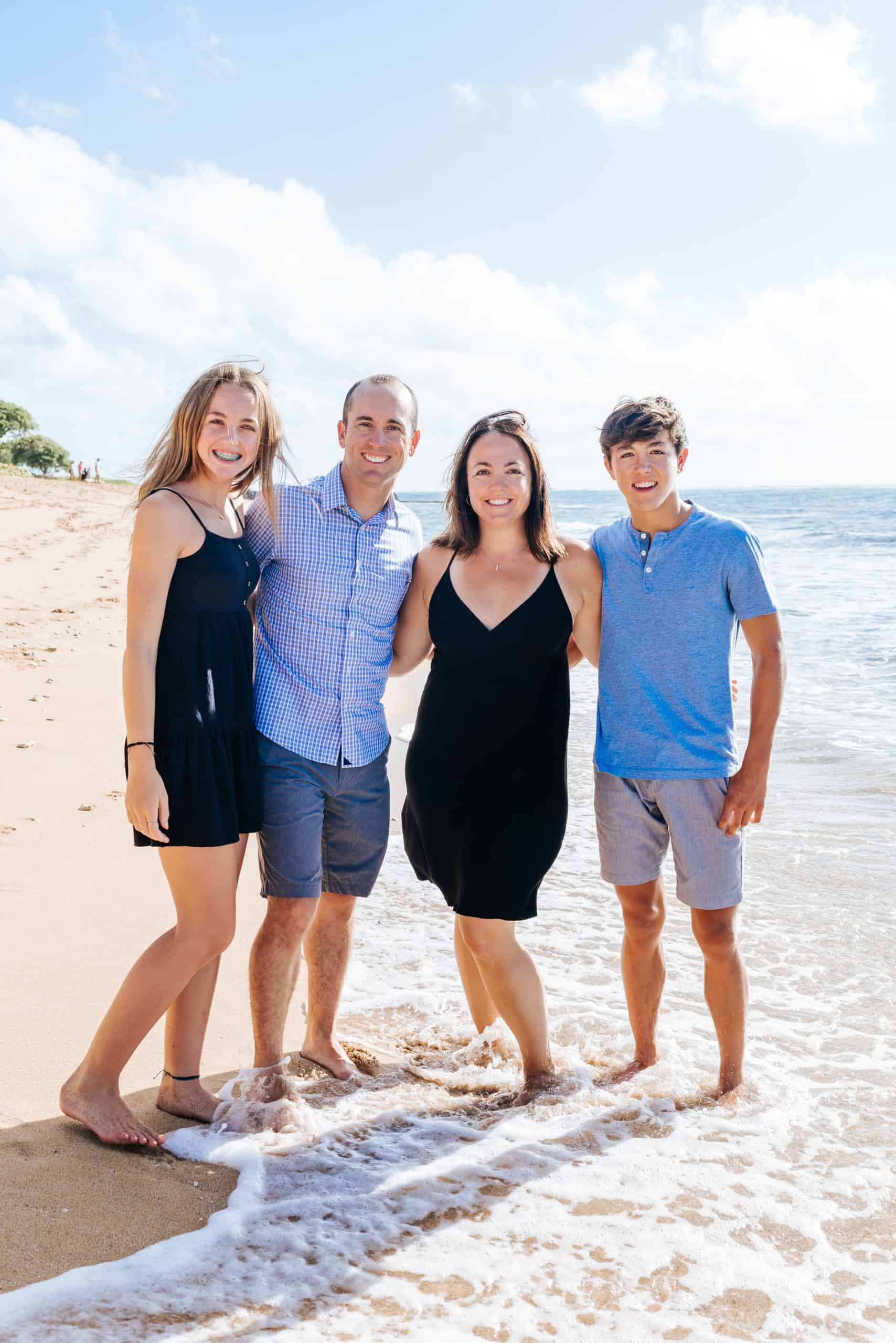 Keegan Denn, Certified Financial Planner and President of FIDELIS iM with his family